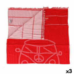 Badstof Sarong Cállate la Boca Rood Bus (3 Stuks)