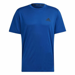 Heren-T-Shirt met Korte Mouwen Aeroready Designed To Move Adidas Blauw Maat L