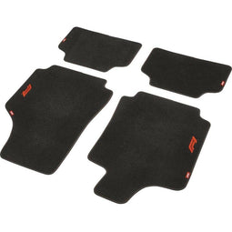 Vloermattenset voor auto FORMULA 1 CM470 Zwart/Rood 4 uds