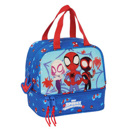 Lunchtrommel Spidey Blauw 20 x 20 x 15 cm