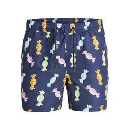 Herenzwembroek Jack & Jones FUNNY LY 12228034 Marineblauw Maat L