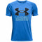 Kinder-T-Shirt met Korte Mouwen Under Armour Tech Hybrid Blauw Maat XL