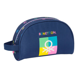 Toilettas voor op School Benetton Cool Marineblauw 28 x 18 x 10 cm