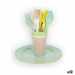 Serviesset Dem 20 Onderdelen Multicolour Picknick (12 Stuks)