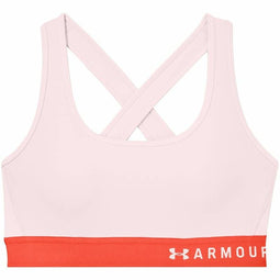 Sportbeha Under Armour Mid Crossback Roze Maat XS
