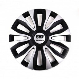 Hubkap OMP OMPS07011412 Zilverkleurig Zwart 14"