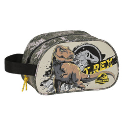 Toilettas voor op School Jurassic World Warning Grijs 26 x 15 x 12 cm