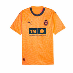 Heren Voetbal T-shirt met Korte Mouwen Puma Valencia CF 3rd Kit 23/24 Oranje Maat M