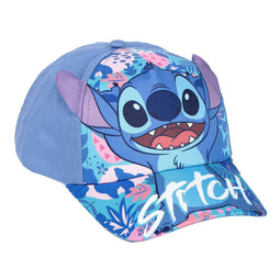 Kinderpet met Oortjes Stitch Blauw