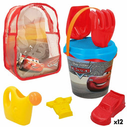 Strandspeelgoedset Cars Polypropyleen (12 Stuks)