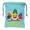 Lunchtrommel Baby Shark Surfing 20 x 25 x 1 cm Zak Blauw Wit