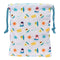 Lunchtrommel Baby Shark Surfing 20 x 25 x 1 cm Zak Blauw Wit