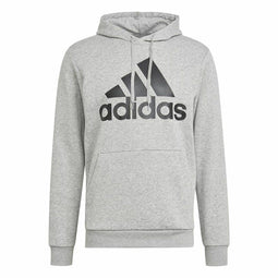 Herenhoodie Adidas Essentials Fleece Big Logo Grijs Maat M