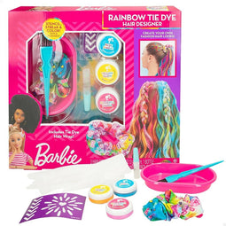 Kappersset Barbie Rainbow Tie 15,5 x 10,5 x 2,5 cm Haar met highlights Multicolour