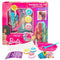Kappersset Barbie Rainbow Tie 15,5 x 10,5 x 2,5 cm Haar met highlights Multicolour