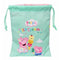 Lunchtrommel Peppa Pig Ice cream Zak 20 x 25 x 1 cm Roze Munt