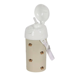 Fles met deksel en rietje Safta Puppy Beige PVC 500 ml