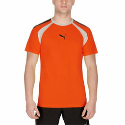 Heren-T-Shirt met Korte Mouwen Puma TeamLIGA Oranje Maat L