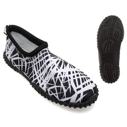 Slippers Lines Wit/Zwart Schoenmaat 41