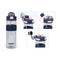 Fles met deksel en rietje Bewinner Multicolour Transparant 900 ml