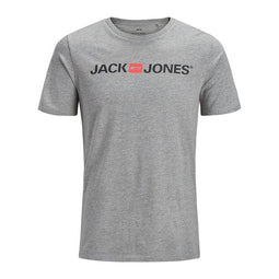 Heren-T-Shirt met Korte Mouwen JJECORP LOGO TEE SS Jack & Jones 12137126 Grijs Maat M