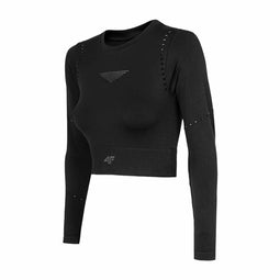 Dames-T-Shirt met Korte Mouwen PURE FORCE H4Z22 TSDLF010 4F Zwart M/L Maat XS/S