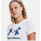 Dames-T-Shirt met Korte Mouwen Under Armour Graphic Wit Maat S