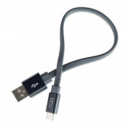 Kabel USB A naar USB C DCU 30402045 Zwart 20 cm