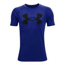 Heren-T-Shirt met Korte Mouwen Under Armour Tech Big Logo Blauw Maat 10-12 Jaar