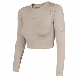 Damessweater zonder Capuchon 4F Beige Maat XS/S