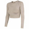 Damessweater zonder Capuchon 4F Beige Maat XS/S
