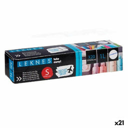 Set van herbruikbare zakjes voor voedingsmiddelen ziplock 20 x 17 cm Transparant Polyethyleen 1 L...