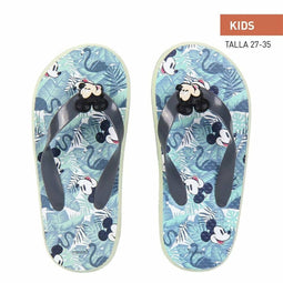 Slippers voor Kinderen Mickey Mouse Groen Schoenmaat 35
