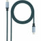 Kabel USB C NANOCABLE 10.01.4101-L150-COMB Groen 1,5 m Zwart/Gris