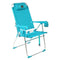 Ligfauteuil Blauw Aluminium