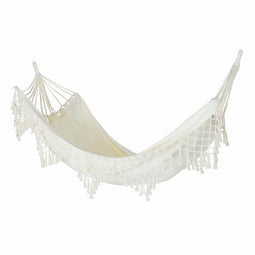 Hangmat DKD Home Decor Beige Polyester Katoen Aluminium (285 x 130 cm)