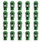Set Bouten OMP 7075 Groen 20 uds M14 x 1,25