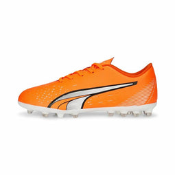 Kinder Voetbalschoenen Puma Ultra Play Mg Oranje Mannen Schoenmaat 37.5