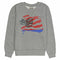 Herensweater zonder Capuchon Converse Graphic Fleece Crew Lichtgrijs Maat XL