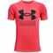 Kinder-T-Shirt met Korte Mouwen Under Armour Tech Hybrid Rood Maat XL