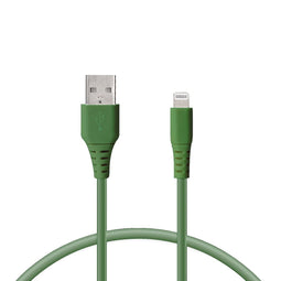 Gegevens-/Oplaadkabel met USB KSIX Groen 1 m