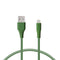 Gegevens-/Oplaadkabel met USB KSIX Groen 1 m