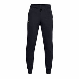 Broeken voor Volwassenen Under Armour Rival Fleece Zwart Mannen Maat 10-12 Jaar