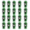 Set Bouten OMP 7075 40 mm M12 x 1,25 20 uds Groen