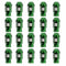 Set Bouten OMP 7075 40 mm M12 x 1,50 20 uds Groen