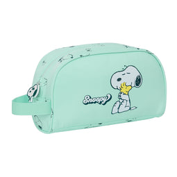 Toilettas voor op School Snoopy Groovy Groen 26 x 16 x 9 cm