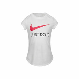 T-Shirt met Korte Mouwen voor kinderen Nike Swoosh JDI Wit Maat 7 Jaar