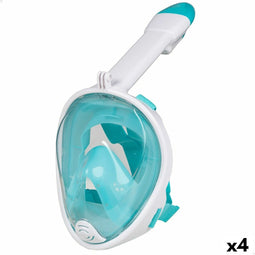 Duikmasker AquaSport Licht Blauw S/M (4 Stuks)