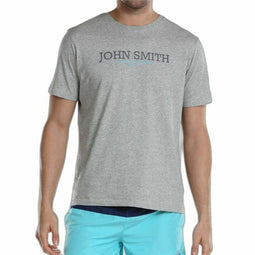 Heren-T-Shirt met Korte Mouwen John Smith Efebo Grijs Maat L