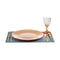 Eetbord Gouden Glas Ø 27 cm (6 Stuks)